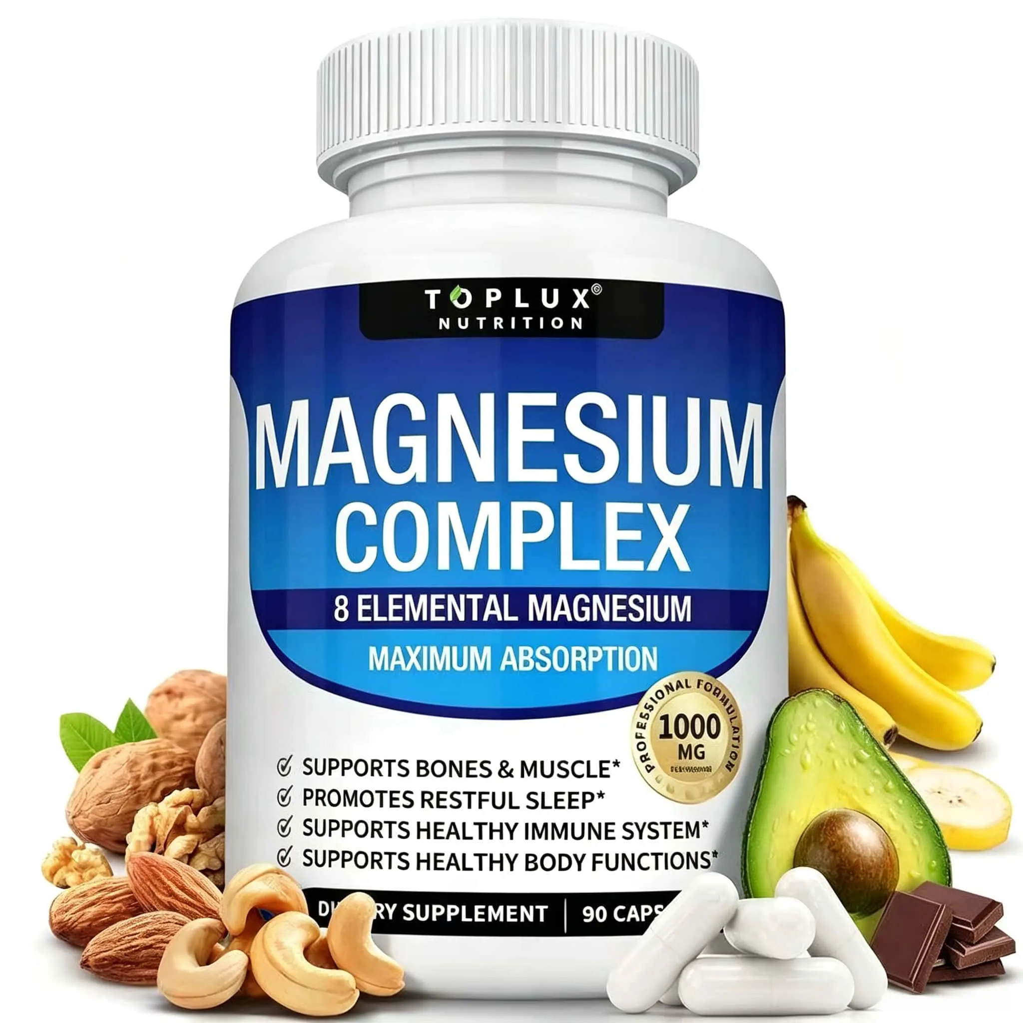 Magnesium Complex 8 Essential Magnesium Supplement 1000mg