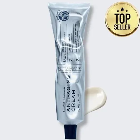 Regelica Bakuchiol + Niacinamide Anti-Aging Face Cream for Mature & Dry Skin, Hydrating Korean Face Moisturizer for Fine Lines, Wrinkles & Skin Barrier Support