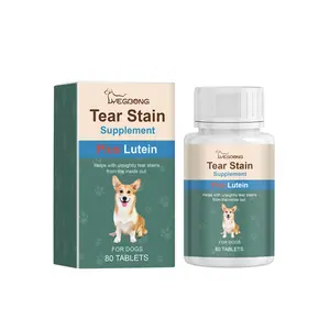 Pet Tear Stain Protection Pad for Dogs Eye Care, Natural Eye Brightening Daily Supplement for Dogs Tear Stain Relief Eye Health Pet Care
