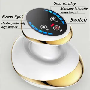 NRPC Electric Scraping Massage Cupping Body Massager Vacuum Cans Suction Cup Heating Body Back Neck Arm Guasha Massager