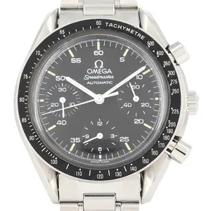 Pre-owned Omega Stainless Small Leather Goods Speedmaster Steel Automatic