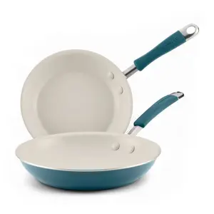 2-Piece Cucina Ceramic Nonstick Skillet Set