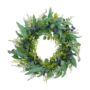 Puleo International 30" Eucalyptus Floral Spring Door Wreath Puleo International 30" Eucalyptus Floral Spring Door Wreath