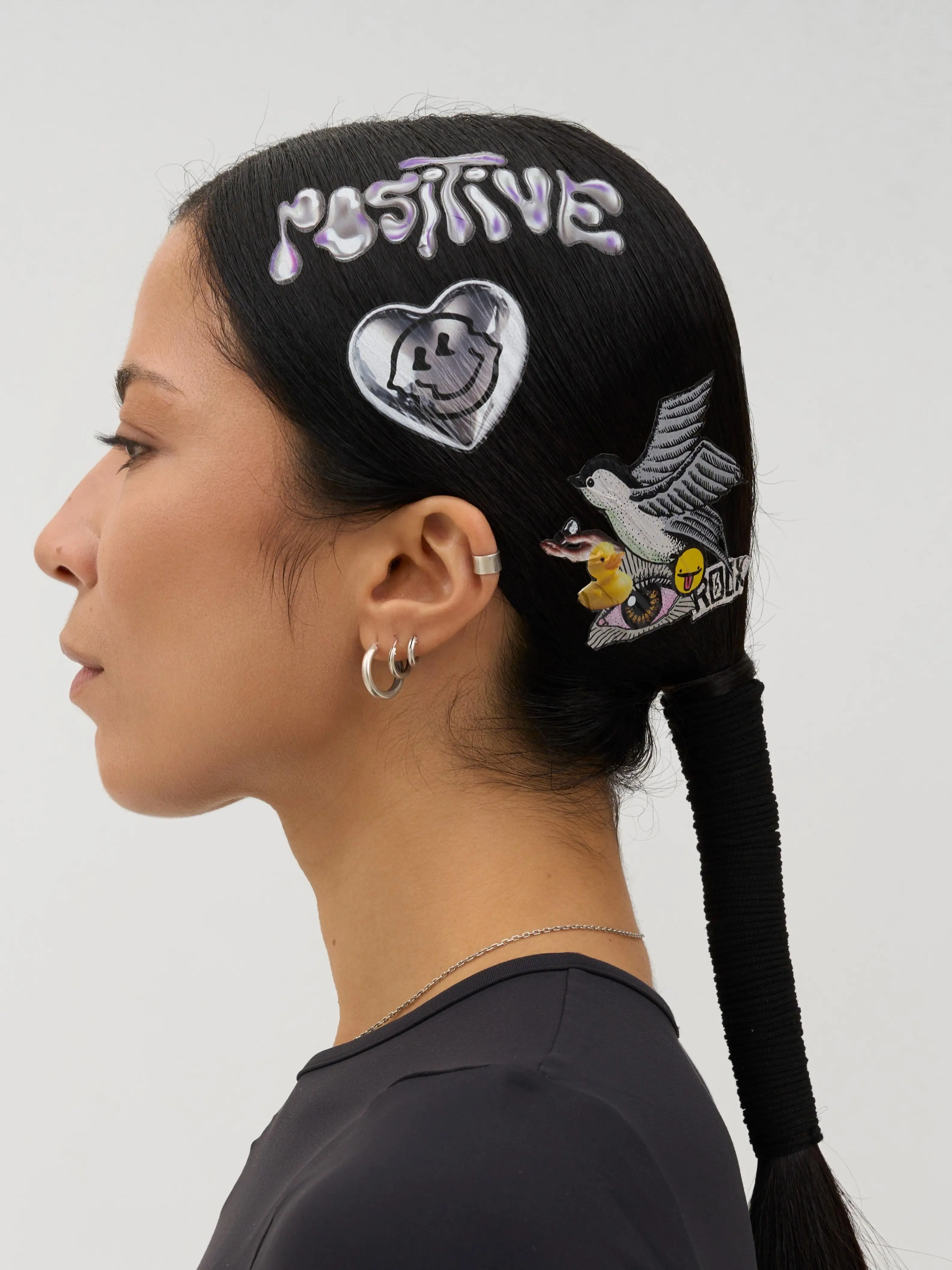I don’t care! | Temporary Hair Tattoo