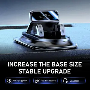 Dashboard Navigation Bracket, 360-Degree Rotation Automotive Phone Holder, Universal Self-Adhesive Non-Slip Car Phone Holder, for Most Cars，Car Mount