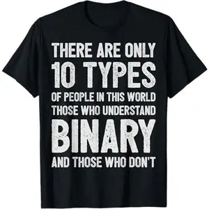 Computer Science Binary Code Coding Programming Programmer T-Shirt