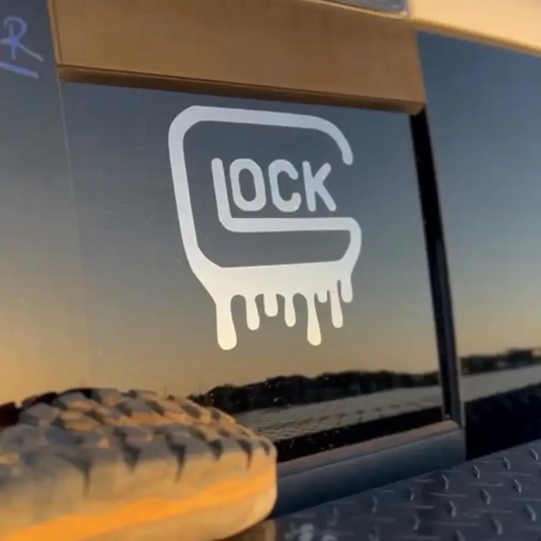 Glock Drip Decal for Trucks, Cars, and More