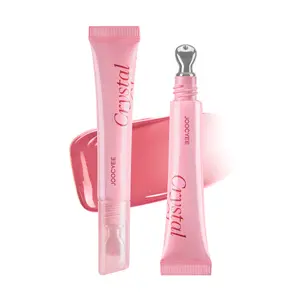JOOCYEE Crystal Lip Gloss, Glossy, Blur, Ice-Cool, Moisturizing, Non-sticky, Transparent, True Color, Hide Lip Lines, 3D Glow,  Essence Infused, Moisture-Lock, Portable, Light Makeup, Fresh Look, Party, School, Workplace,  , Mother's Day Gift, Summervibes