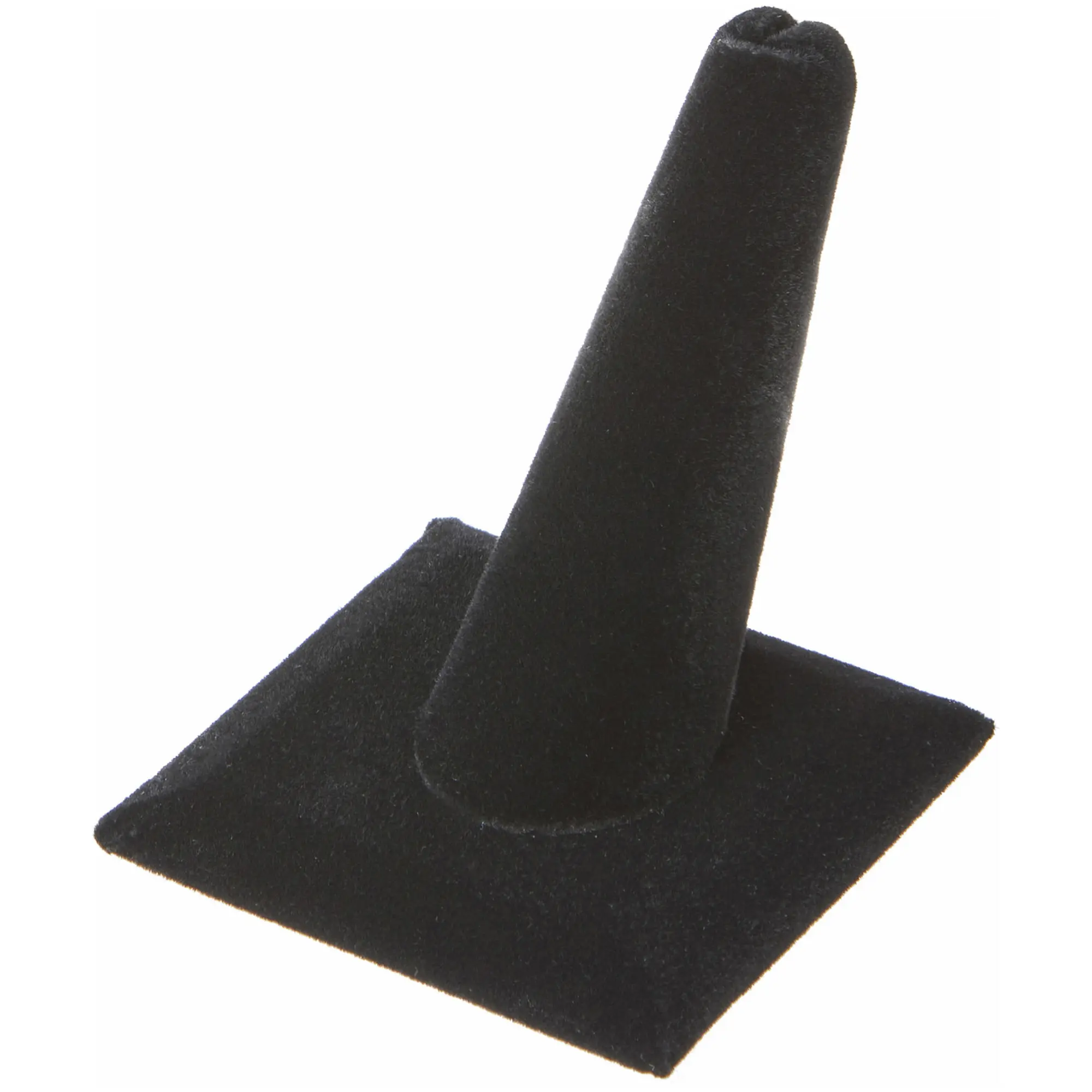 Plymor Ring Finger Display, Single on Square Base, 2.125" W x 2.125" D x 2.375" H