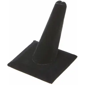 Plymor Ring Finger Display, Single on Square Base, 2.125" W x 2.125" D x 2.375" H