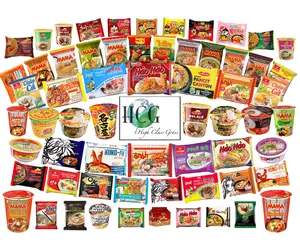 High Class Grass Global Ramen Delight International Snack Box Variety Pack of 15 Instant Noodles Japanese Filipino Thai Vietnamese with Free Chopsticks and Sticker Asian Food