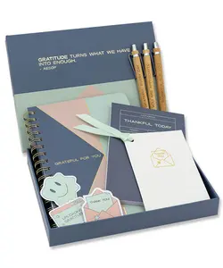 "Grateful For You" Ready-to-Gift Notebook Set - 9 Unique Items to Show Appreciation & Gratitude for Friends, Coworkers and Anyone Special