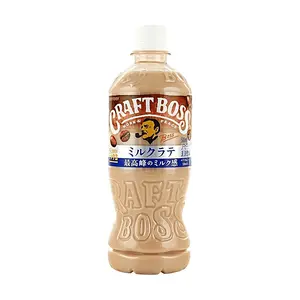 Suntory Craft Boss Milk Latte Coffee Drink 500ml - Rich & Smooth Japanese Iced Coffee Beverage