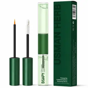 BSAPY Usman Grass & Multi-Peptide Eyelash & Brow Enhancing Serum - Naturally Derived Gel, Advanced Vitamin & Botanical Blend, Ophthalmologist Tested, Cruelty-Free Single Item Eyelash Serum for Longer, Thicker, Fuller Lashes & Brows