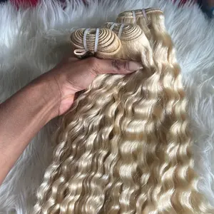 BrisRawHairCo 613 Blonde Burmese Curly Bundles