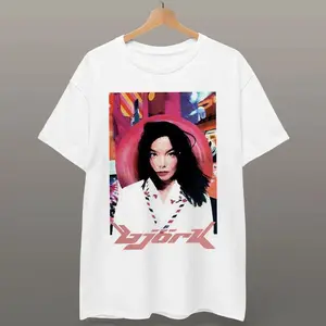 Bjork Vintage 90s Post Album Cover Graphic T-Shirt