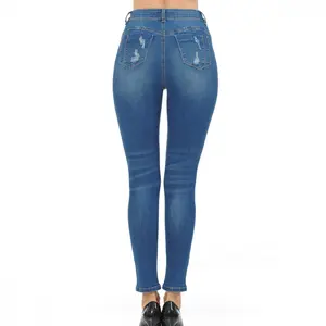 PUSH-UP HIGH-RISE DESTRUCTED SKINNY IN TRUE STRETCH FABRIC $29.99 High-rise ankle skinny in our True Stretch denim fabric with “Butt, I Love You!!” butt-lifting construction. Traditional 5-pocket design with destruction throughout and one button