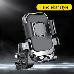 360° Swivel Anti-shock Mobile Phone Holder, 1pc Anti Shock Bicycle Mobile Phone Holder, Quick Release Phone Holder for Car, Compatible with GPS Navigation for All Mobile Phones
