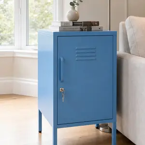 ARCH Blue Steel Lockable Storage Cabinet - Compact Midsize, Heavy-Duty, 27.17-Inch Tall Metal Cupboard with Adjustable Shelf, Secure Storage for Valuables, Documents, Supplies for Home Office Organization, Compact Midsize Cabinets, Heavy-Duty Cabinets