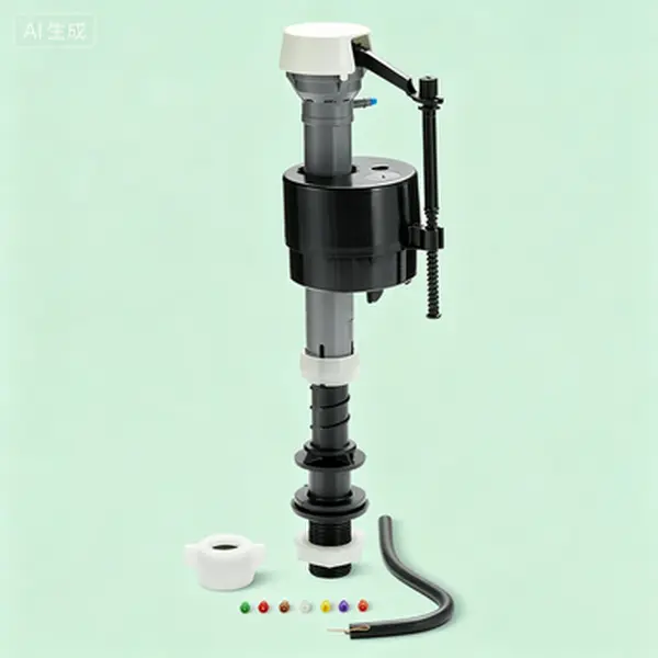 Adjustable Silent Fill Toilet Valve Replacement Kit with Multiple Fill-Rate Inserts, Genuine Part GP1138930, Universal Fit, Quiet and Efficient Water Control, Durable Toilet Tank Repair Component