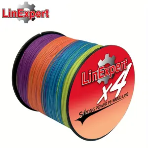Linexpert Durable Braided Fishing Line, Multi-Strand Pe Material, Strong & Abrasion Resistant, Ideal for Saltwater & Freshwater Fishing