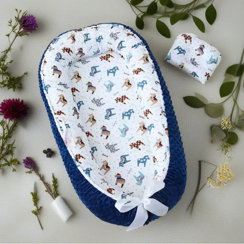 Lounger - Lounger Newborn, Breathable & Soft Nest Cover Co Sleeper 0-24 Months, Babies Essentials Gifts, Portable Infant Lounger, Soft Bedding