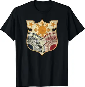 100%cotton Vintage Filipino flag shirt - Filipino Heritage t shirt T-Shirt Graphic Menswear