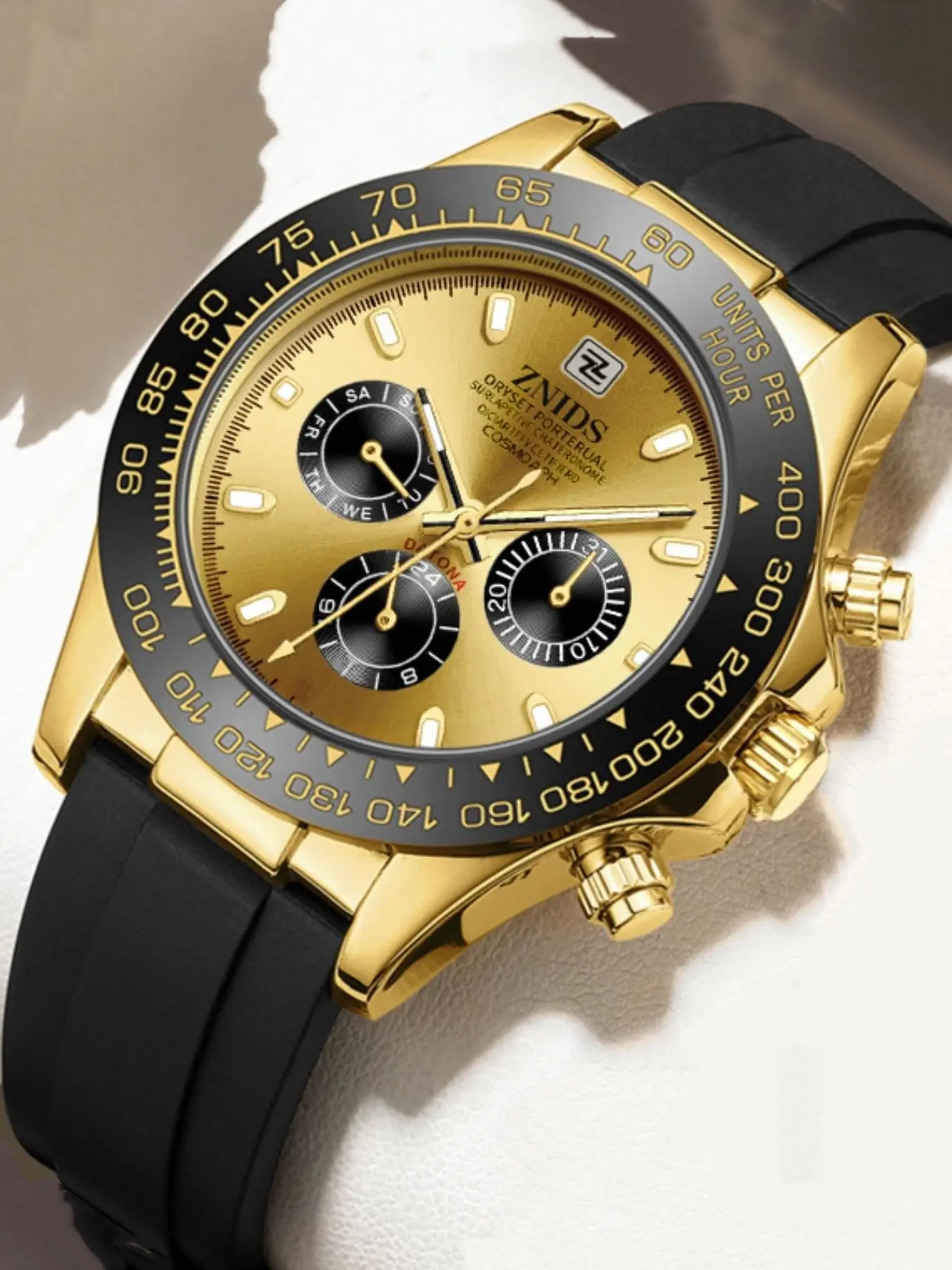 Men's Luxury Business Watch, Analog Quartz Watches, Analogue Quartz Watch, Classic Analog Round Dial, Waterproof Silicone Strap, Fashion Casual Quartz Movement Wristwatch, Perfect Gift Choice