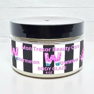 Watermelon Wowwww Body Melt 5.5 oz - Rich, Creamy Texture - Ideal for Body Care Moisturizers skin Fragrance Luxury Silky Smooth Scented moisturize oil body moisturizer Moisturizing