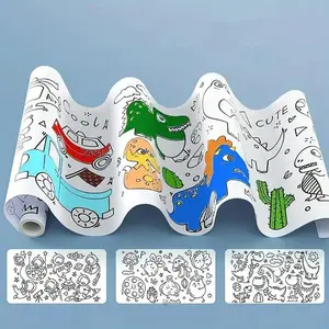 3m/6m Graffiti Roll Paper, DIY Painting Coloring Tool, Unpainted Drawing Paper Roll, Ideal Birthday Gift for Creative Art Projects, Durable Drawing Pad