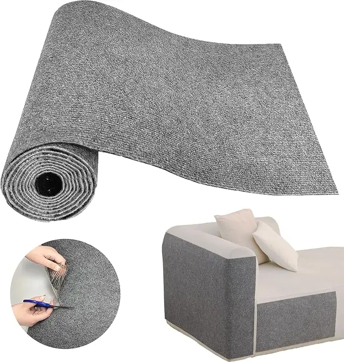 Catmat 1pc Anti Cat Scratch Furniture Protector 39.3x15.8x0.2in Self Adhesive Sofa & Wall Climbing Blanket for DIY Trimming Furniture Protection Home