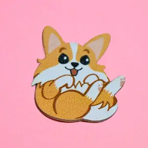 Fox -KickStix 1ct Vegan Leather Sticker