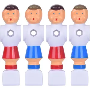 4Pcs Rod Foosball Soccer Table Football Men Player Replacement Parts Red+Blue