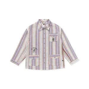 POP MART Hirono Living Wild – Freedom Island Wanderer Bulgarian Striped Shirt