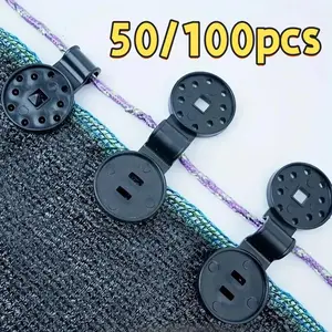 50/100pcs Professional Sunshade Clips, Windproof Tent Clips, Reusable Portable Outdoor Accessories, Outdoor Camping Equipment, Ideal for Camping Gear