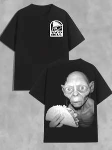 Taco Bell Gollum T-Shirt 2 Sides, Funny LOTR Shirt, Hilarious Taco Lover's Gift, More Colors, Funny Taco Bell Graphic Tee