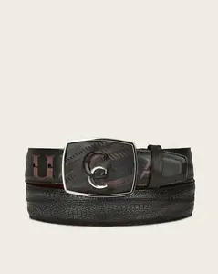 Cinturon Cuadra Res Gris