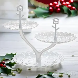 3 Layer Cake Stand, 1 Count Cake Dessert Display Stand, Fruit Tray, Cupcake Stand for Home Kitchen Party Wedding Decoration, Cupcake Holder