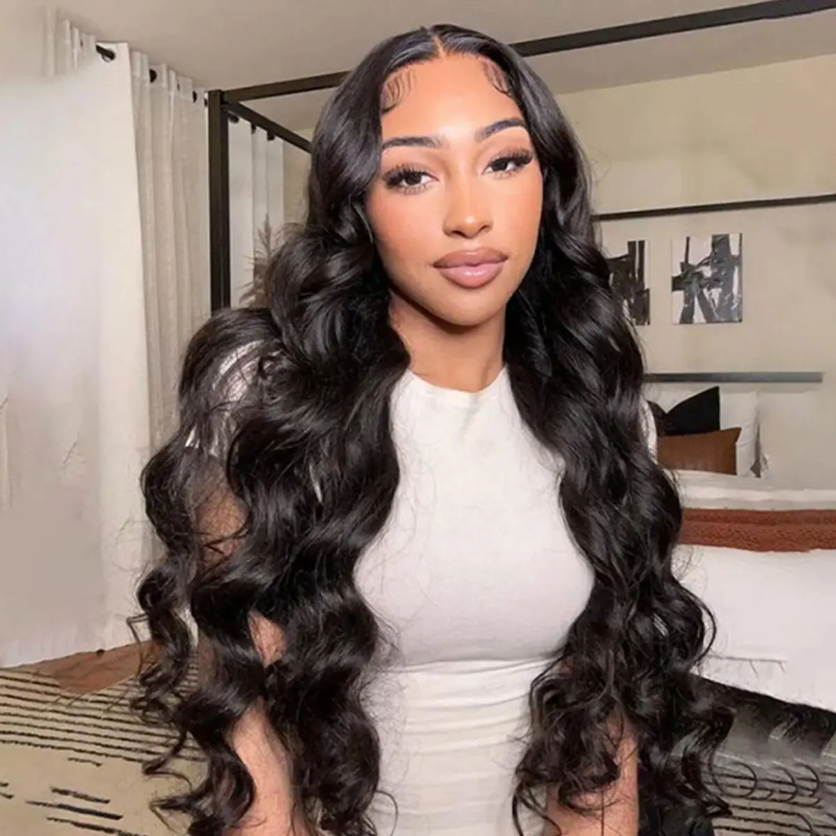 Vshow Bleached Knots Wig Body Wave Human Hair Pre-Cut 7x5 HD Lace Wear Go Glueless Wigs 180% Density Parting Max Body Wave Wigs
