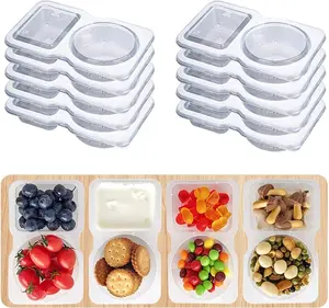 Reusable Snack Containers with Lids (10 Pack), Portion Control Snack Boxes for Meal Prep, Lunch, School, Office & Travel