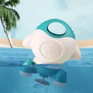 Cartoon Rocket Spinning Water-Spraying Bath Toy - Portable Summer Water-Play Accessory for Bathrooms, Swimming Pools