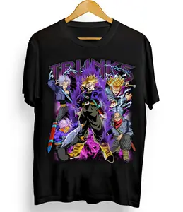 TRUNKS Graphic Anime Dragon Ball Z Super Saiyan T-Shirt Gift Fans Manga Menswear Top