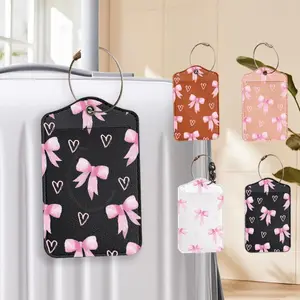 Cute Bow Pattern Luggage Tag, 1 Count Lightweight Stylish Travel Accessories, Travel Essentials, Perfect Gift for Business and Fashion Travelers