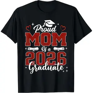 Senior Mom 2026 Graduation Proud mom of  2026 graduate T-Shirt Sweatshirt Printed in USA