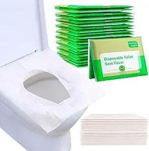 Toilet Seat Covers Disposable, 20pcs Flushable Travel Disposable Toilet Seat Covers for Adults Kids Potty Training, Travel Essential Accessories for Airplane, Road Trips, Camping