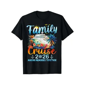 Family Cruise 2026 Matching T Shirts Comfortable Breathable Summer Casual Shirts for Memories and Reunions