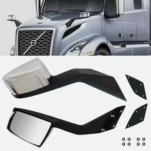 Chrome Hood Mirrors LH&RH Pair For Volvo VNL 2004-2017