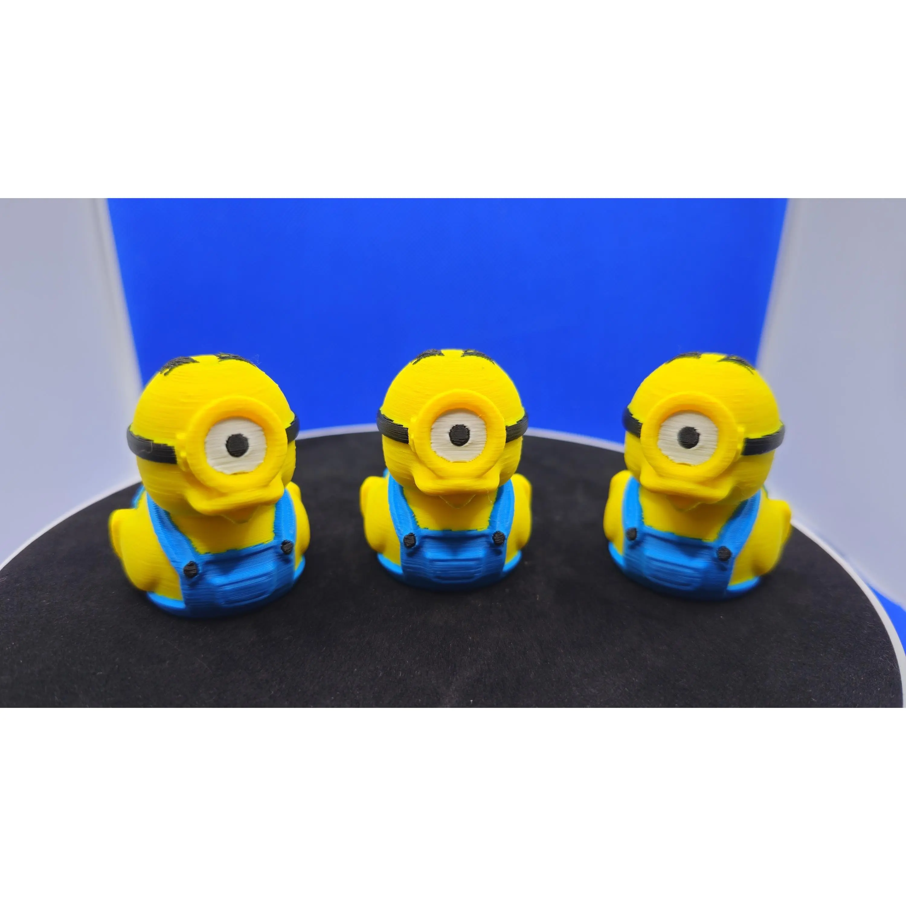 Stuart Minion Duck Figurine – Yellow Blue Character Toy for Cruise Ducks, Gifts, Decor