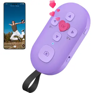 2026NEW Scrolling Remote Control for Phone, Page Turner for TikTok, Kindle App(Not for All Kindle Devices), Camera Shutter Controller for Photo and Video, Connect via Bluetooth, USB-C Charging