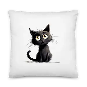 Funny Cat Pillow 4 with Print
